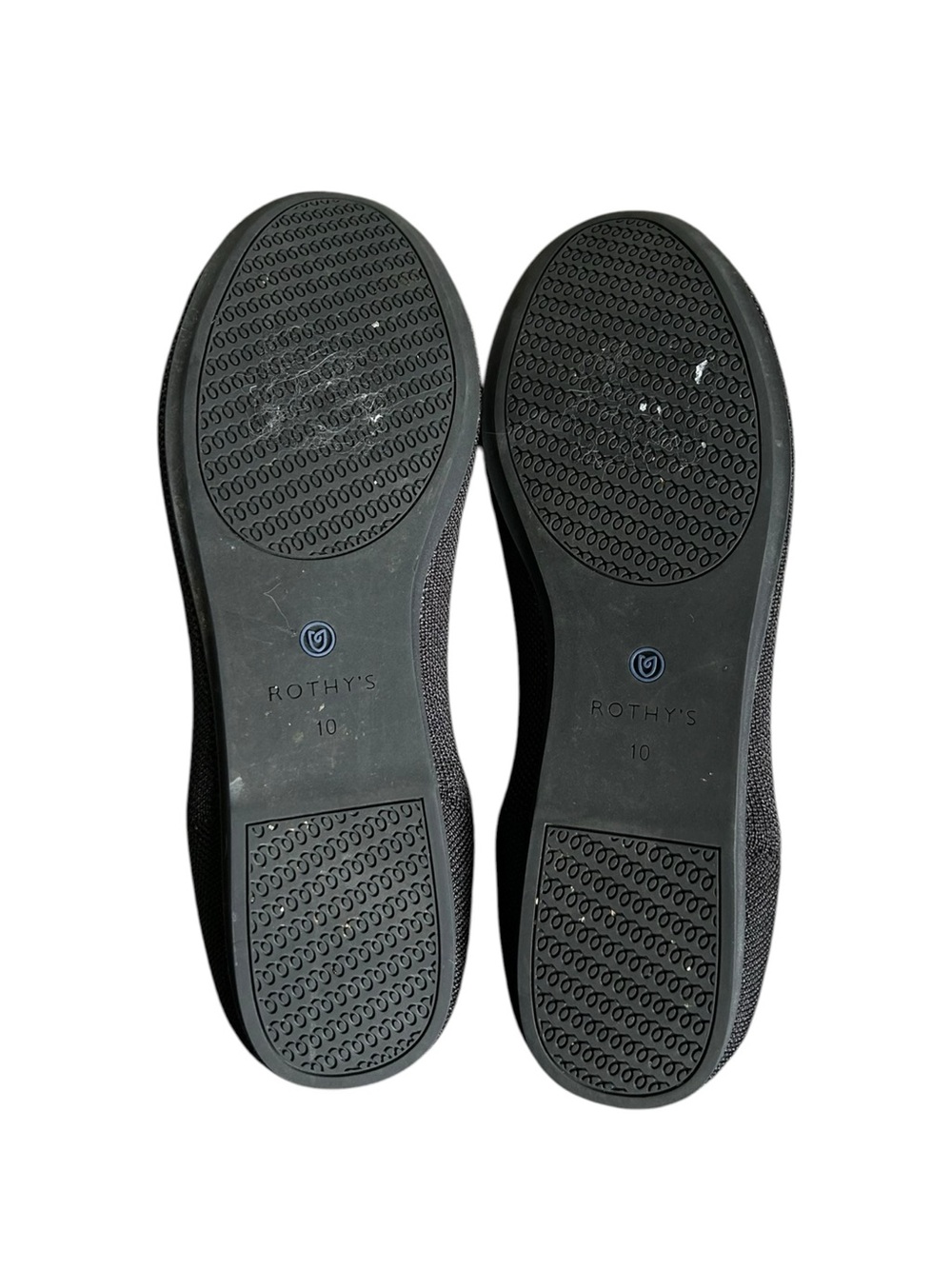 Rothy’s Round Toe Knit Ballet Flat in Black Size 10 - Picture 4 of 6